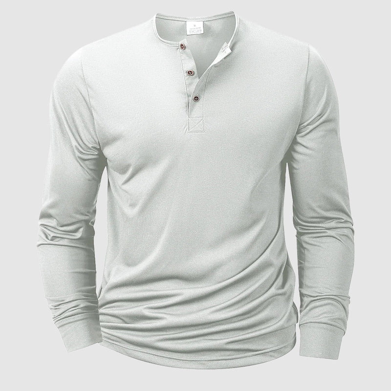Frank Hardy Long Sleeve Gym Henley Top