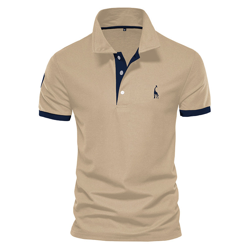 Louis Martin Polo Shirt with Contrast Detailing