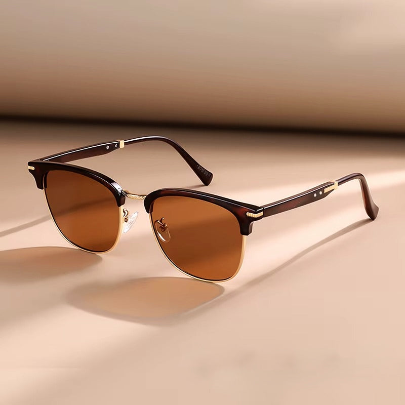 Browline Sunglasses with Polarized Lenses