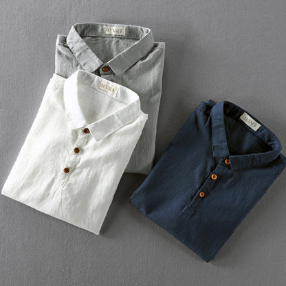 Charles Morrison Relaxed Linen Shirt