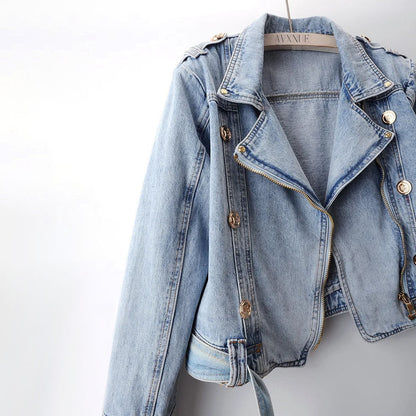 Emie Daly Cropped Denim Jacket