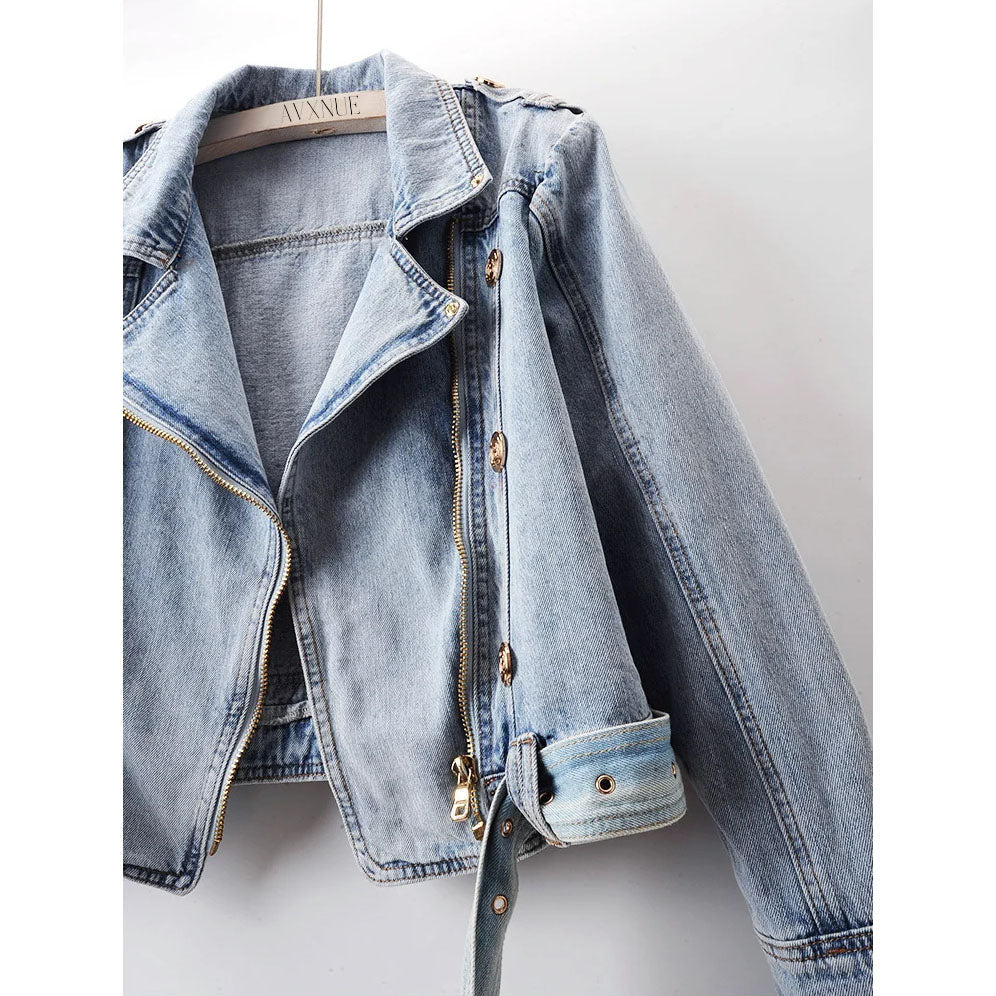 Emie Daly Cropped Denim Jacket