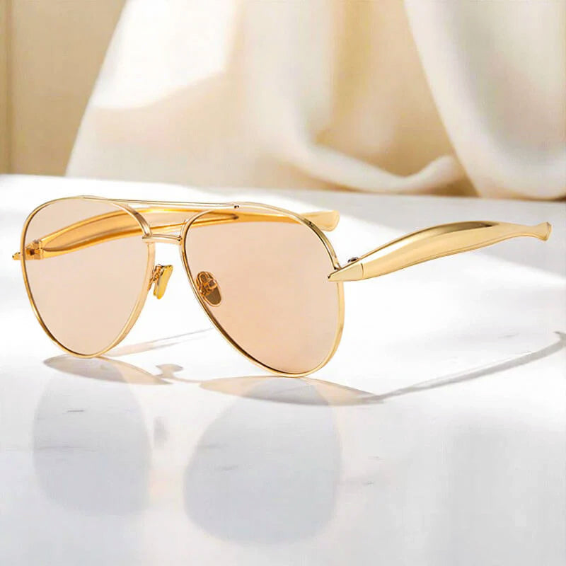 Emie Daly Sculpted Aviator Sunglasses