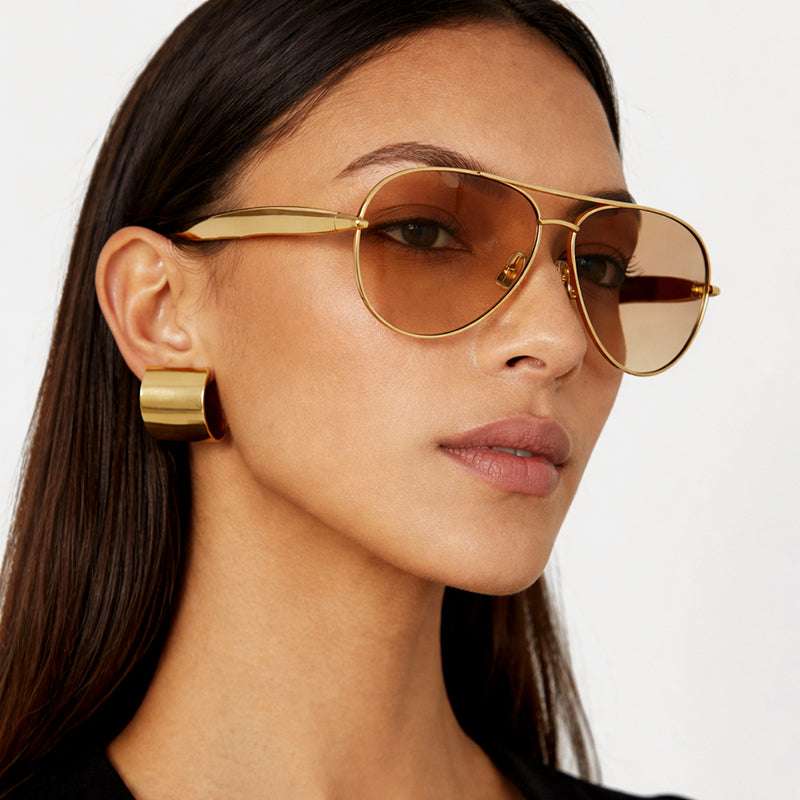 Emie Daly Sculpted Aviator Sunglasses