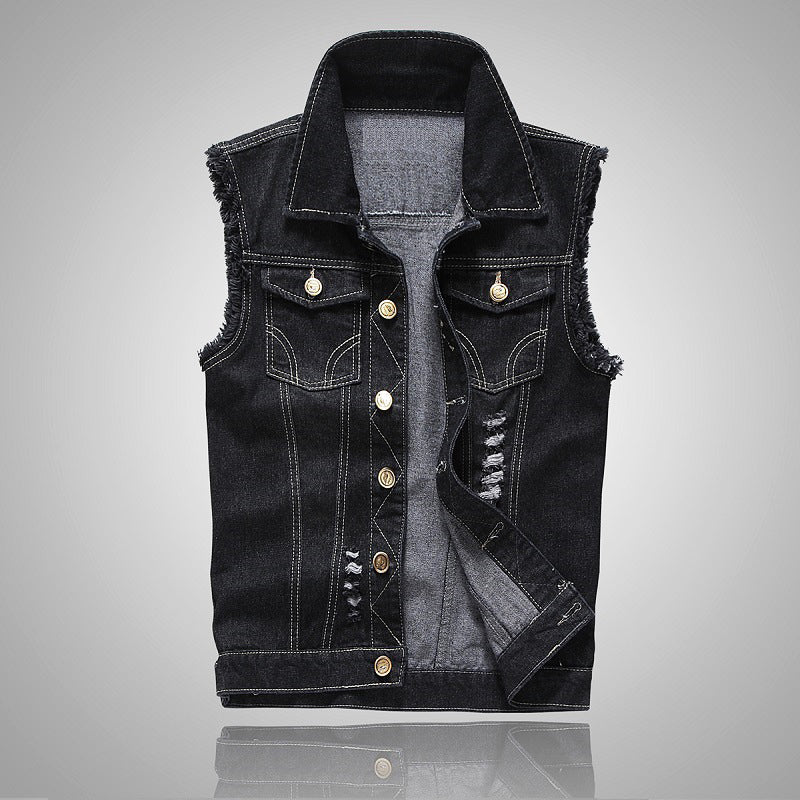 Frank Hardy Biker Style Denim Vest