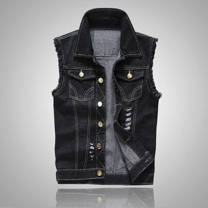 Frank Hardy Biker Style Denim Vest