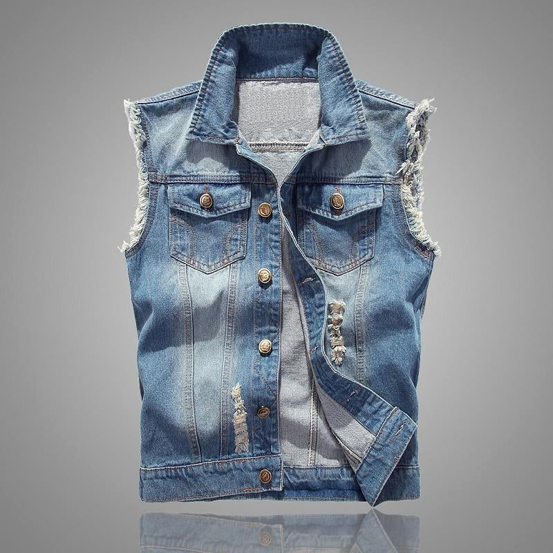 Frank Hardy Biker Style Denim Vest