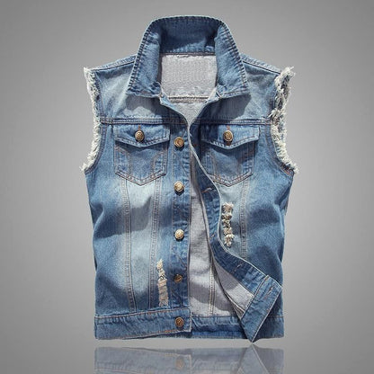Frank Hardy Biker Style Denim Vest