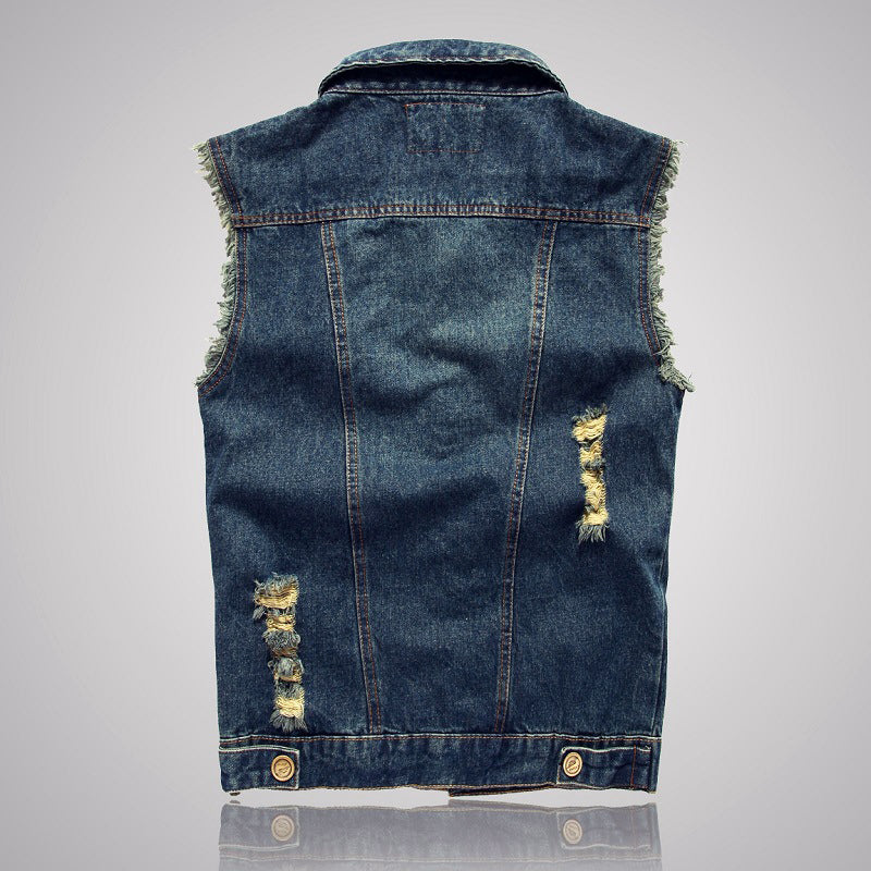 Frank Hardy Biker Style Denim Vest
