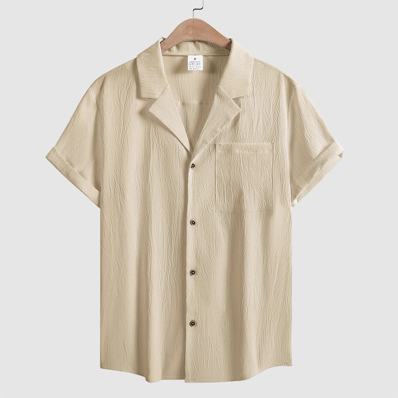 Frank Hardy Crinkle Short Sleeve Button Shirt