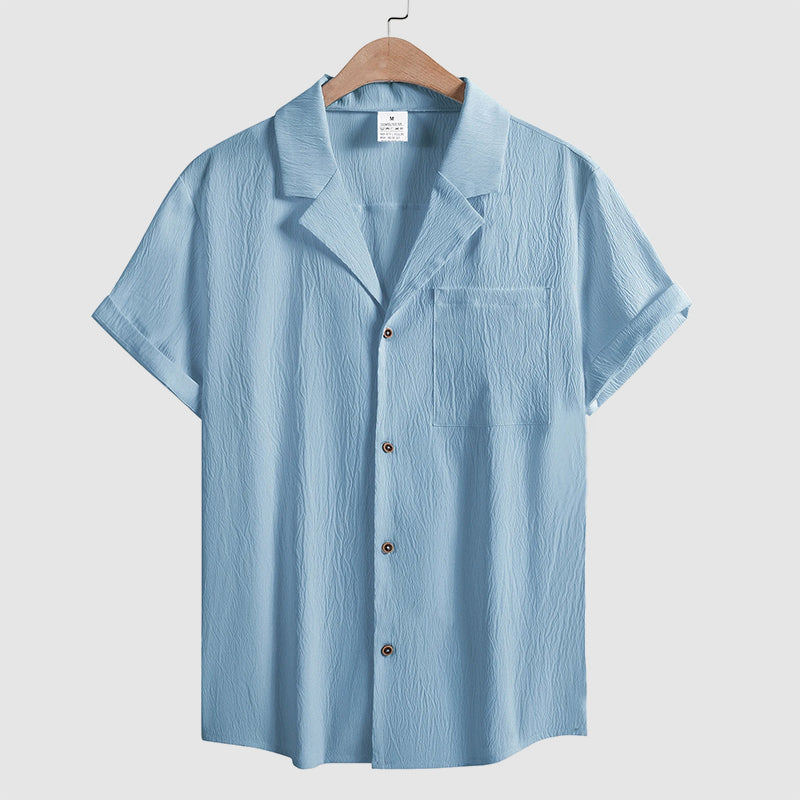 Frank Hardy Crinkle Short Sleeve Button Shirt