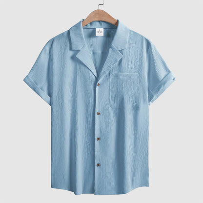 Frank Hardy Crinkle Short Sleeve Button Shirt