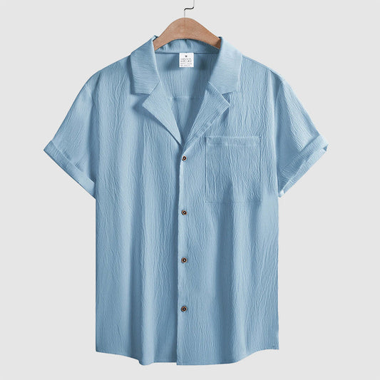 Frank Hardy Crinkle Short Sleeve Button Shirt