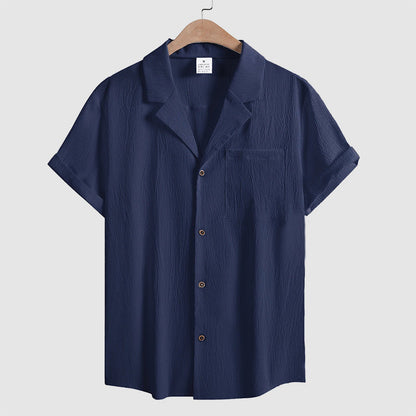 Frank Hardy Crinkle Short Sleeve Button Shirt