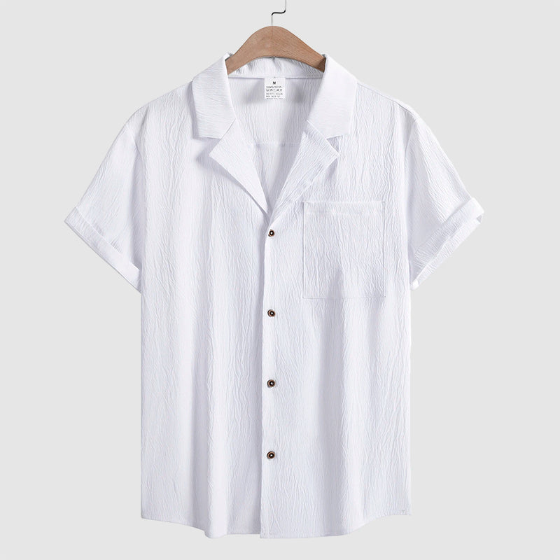 Frank Hardy Crinkle Short Sleeve Button Shirt