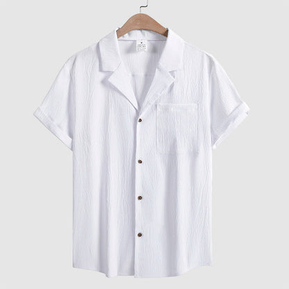 Frank Hardy Crinkle Short Sleeve Button Shirt