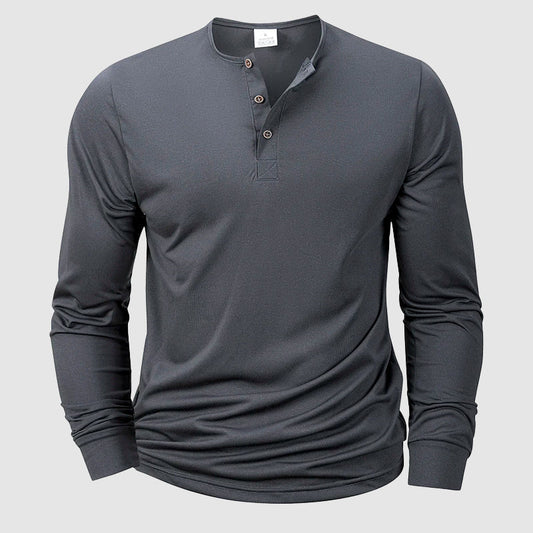 Frank Hardy Long Sleeve Gym Henley Top