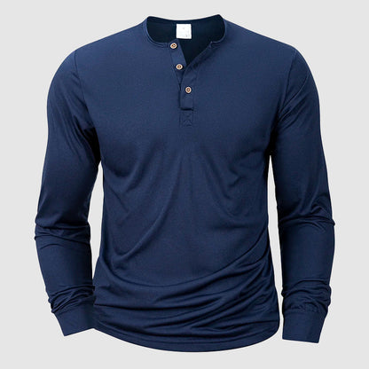 Frank Hardy Long Sleeve Gym Henley Top