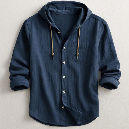Frank Hardy Hooded Button-Up Shirt