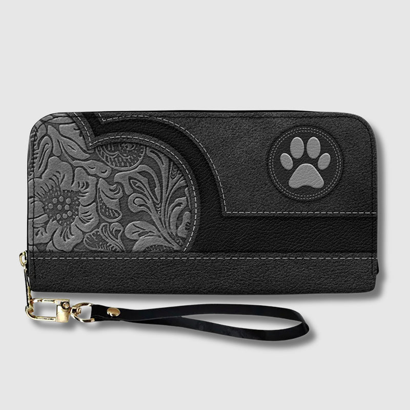 Furry Friend Personalized Leather Wallet