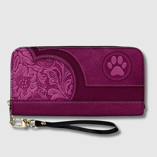 Furry Friend Personalized Leather Wallet