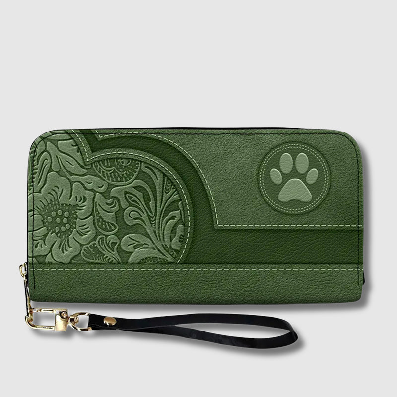 Furry Friend Personalized Leather Wallet