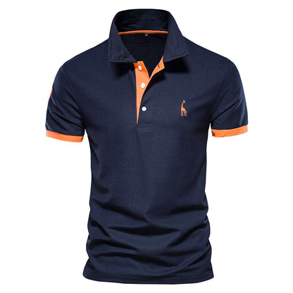 Louis Martin Polo Shirt with Contrast Detailing