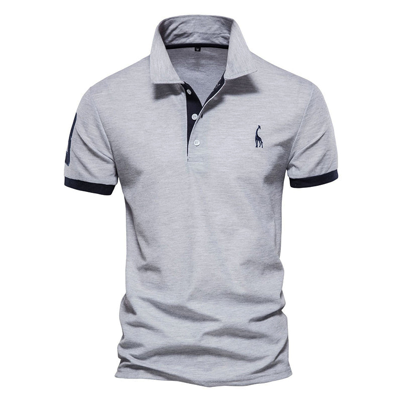 Louis Martin Polo Shirt with Contrast Detailing
