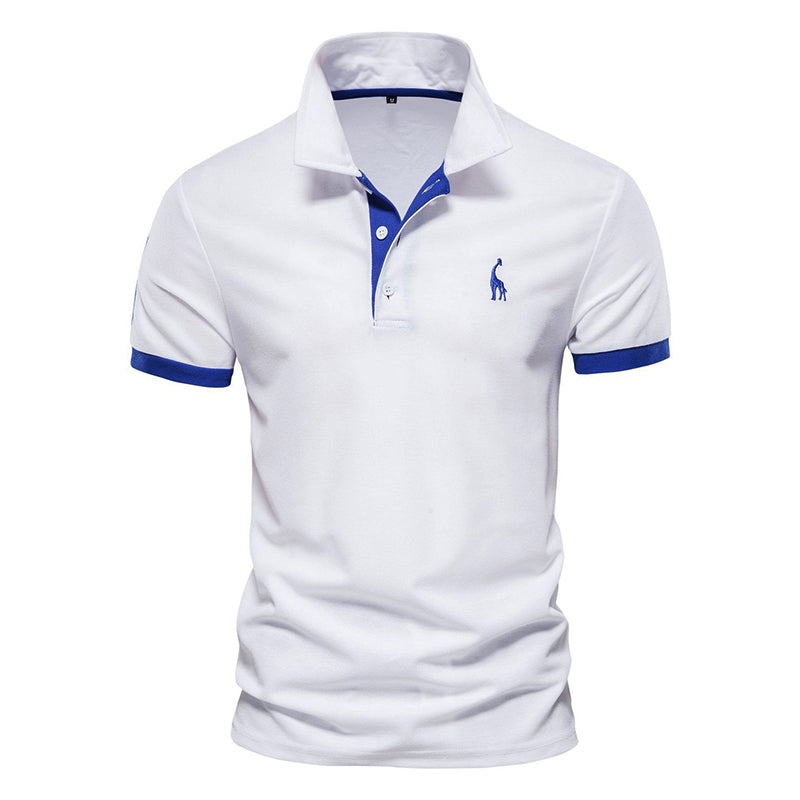 Louis Martin Polo Shirt with Contrast Detailing