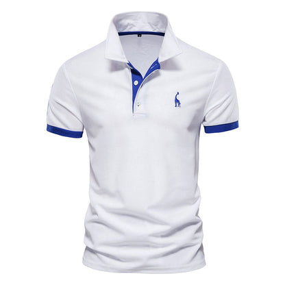 Louis Martin Polo Shirt with Contrast Detailing