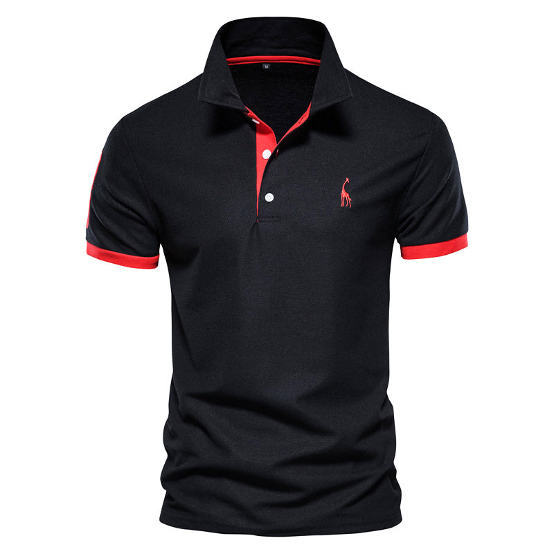 Louis Martin Polo Shirt with Contrast Detailing