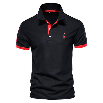 Louis Martin Polo Shirt with Contrast Detailing