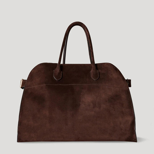 Malin Tassou Large Structured Suede Handbag