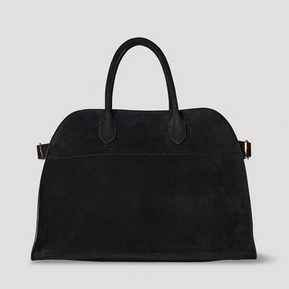 Malin Tassou Large Structured Suede Handbag