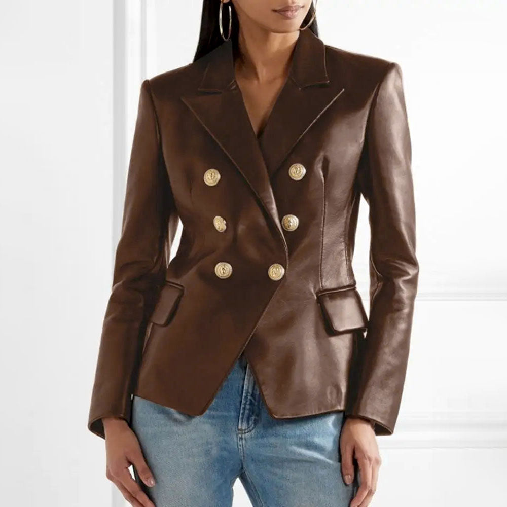 Malin Tassou Vintage Leather Jacket