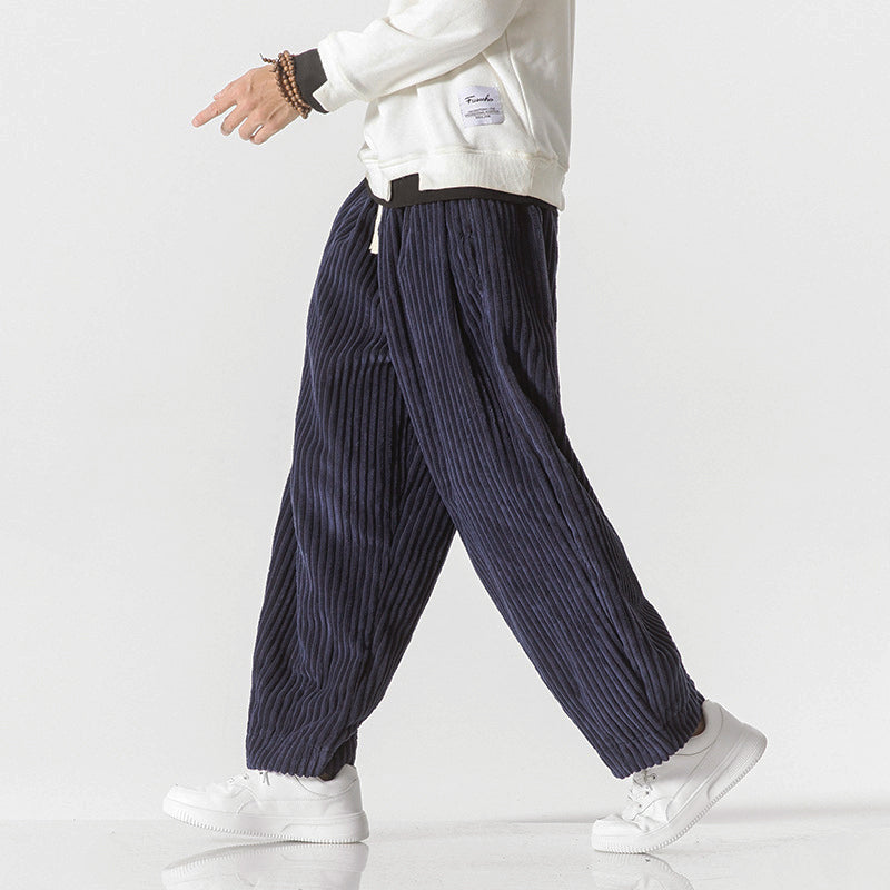 Men’s Loose-Fit Ribbed Corduroy Pants