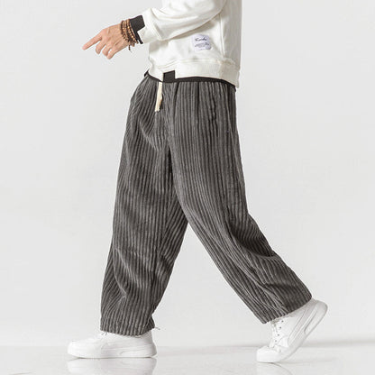 Men’s Loose-Fit Ribbed Corduroy Pants