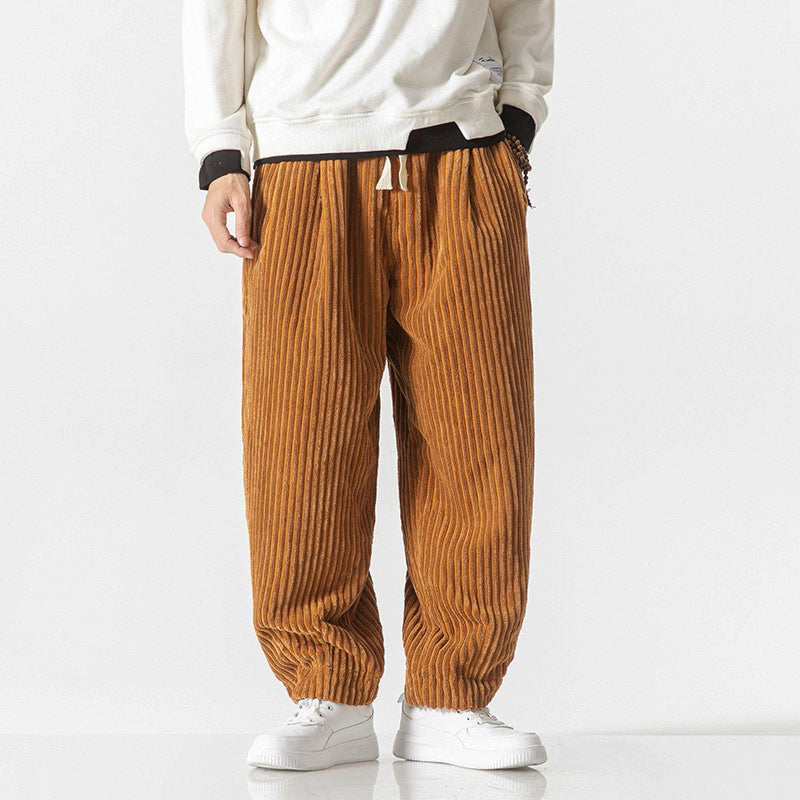 Men’s Loose-Fit Ribbed Corduroy Pants