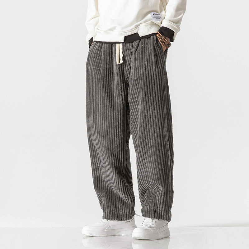 Men’s Loose-Fit Ribbed Corduroy Pants