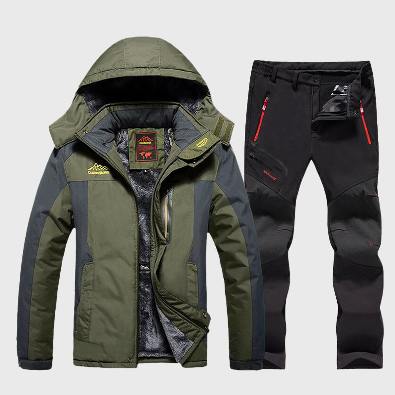 Men’s Waterproof Ski Set Set with Insulated Lining