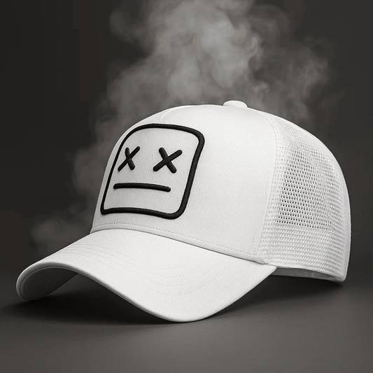 Mesh-Back Trucker Cap with Embroidery