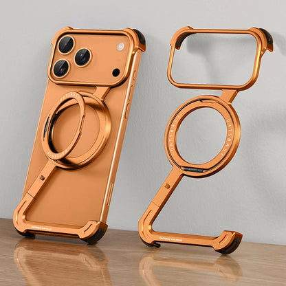 Protective Magnetic Phone Case for iPhone 17 Series with 360° Ring Stand