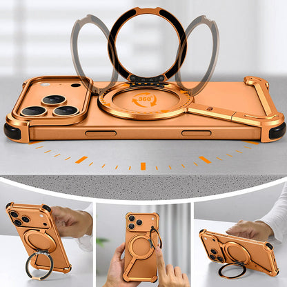 Protective Magnetic Phone Case for iPhone 17 Series with 360° Ring Stand