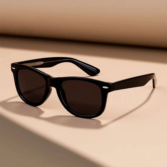 Square Polarized Sunglasses with Classic Frame