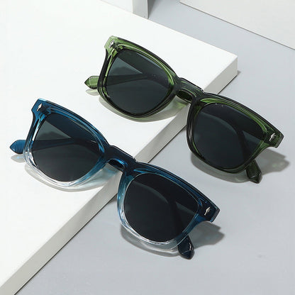 Sunglasses with Tinted Lenses and Square Frame