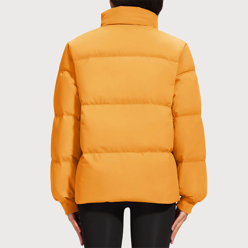 Women’s Mid-Length Puffer Jacket with Down Filling