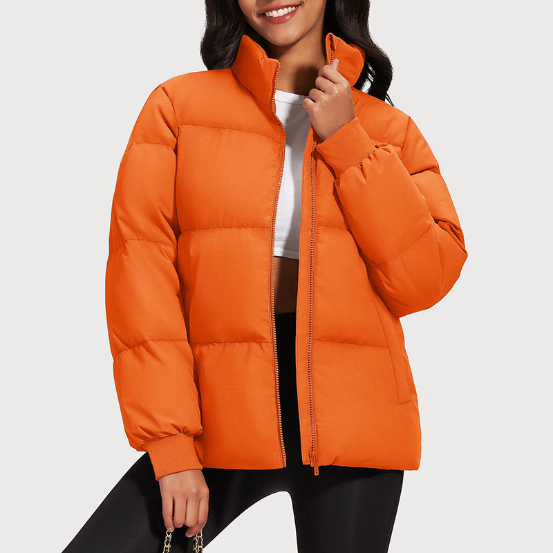 Women’s Mid-Length Puffer Jacket with Down Filling