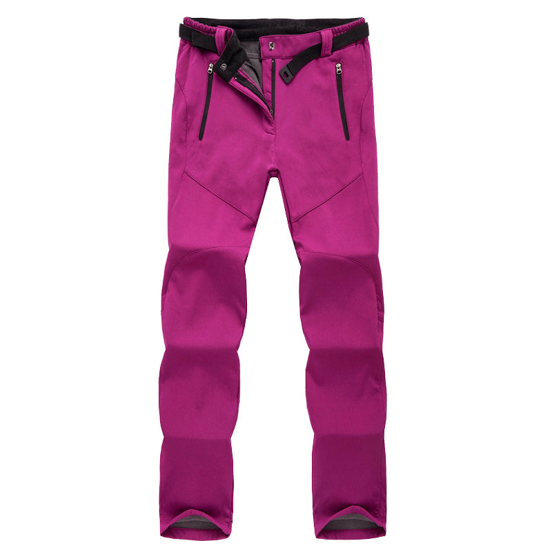 Women’s Softshell Hiking and Ski Pants with Fleece Lining