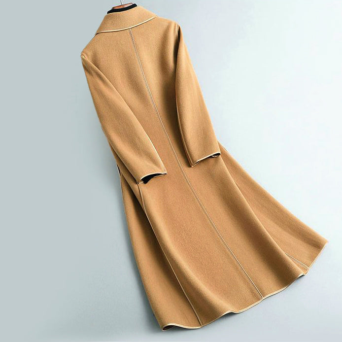 Women’s Tailored A-Line Coat with Rounded Collar