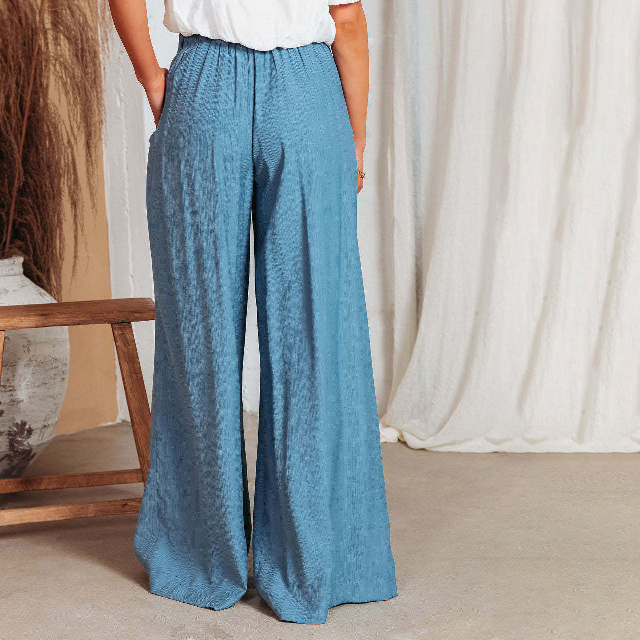 Bali High-Waist Casual Trousers